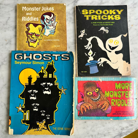 Vintage Monster and Ghost Book Lot