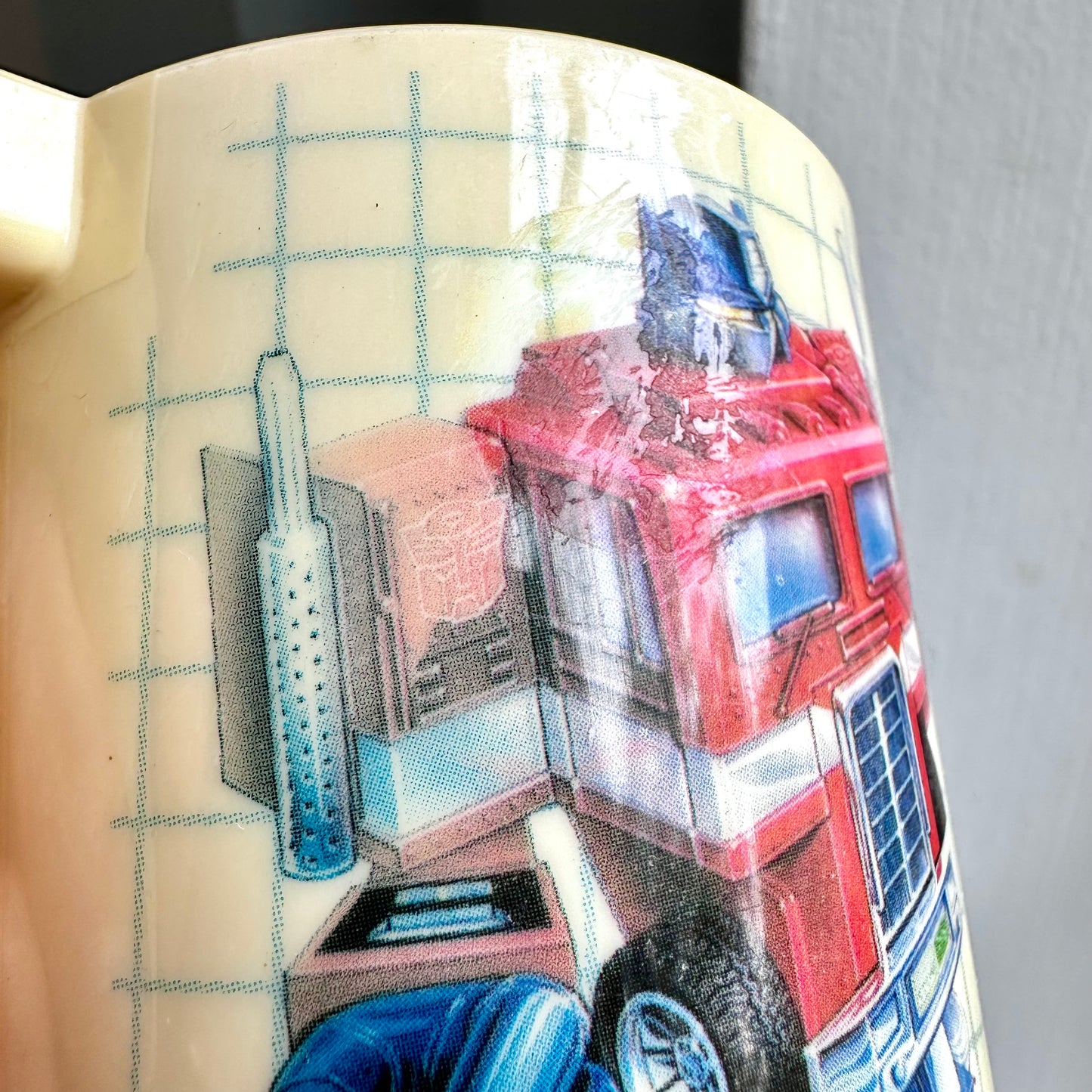 1984 Hasbro Transformers Plastic Mug