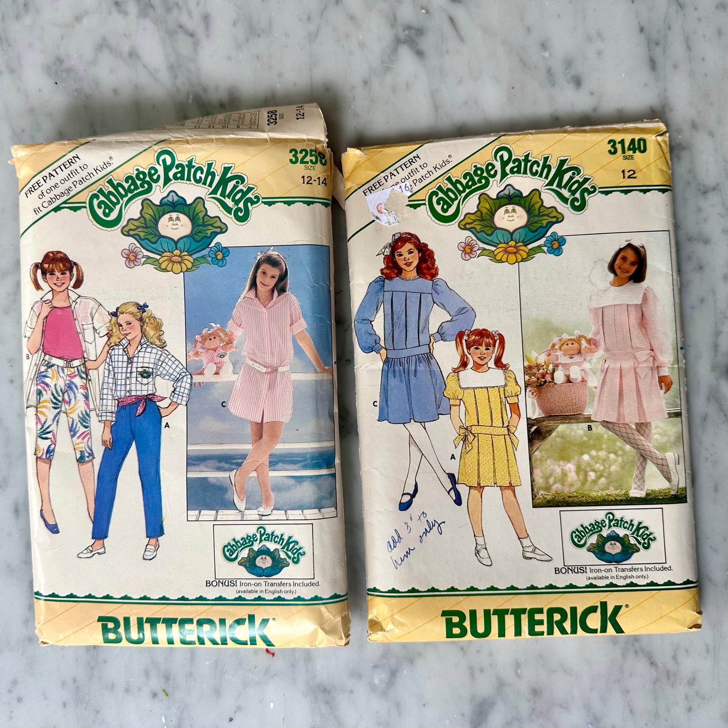 80’s Cabbage Patch Kids Clothing Patterns