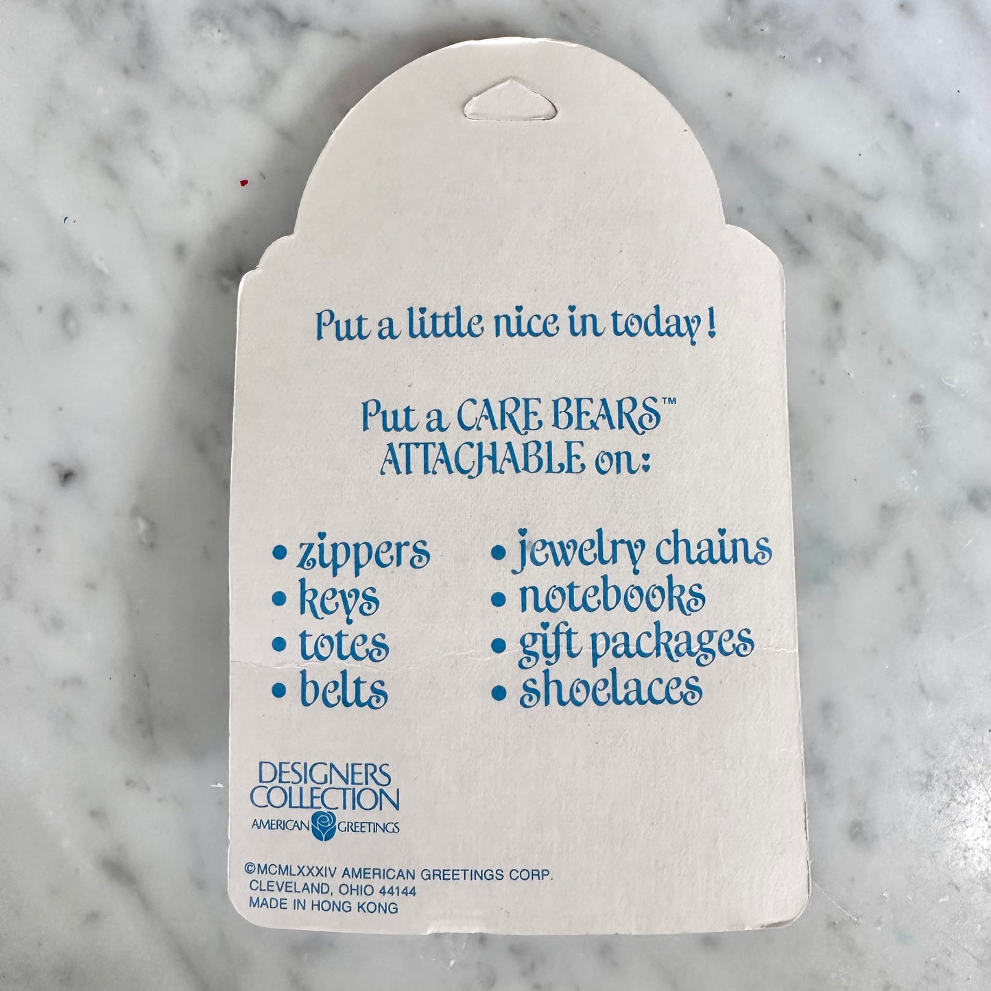 80’s Care Bears Attachable “Cheer Bear”