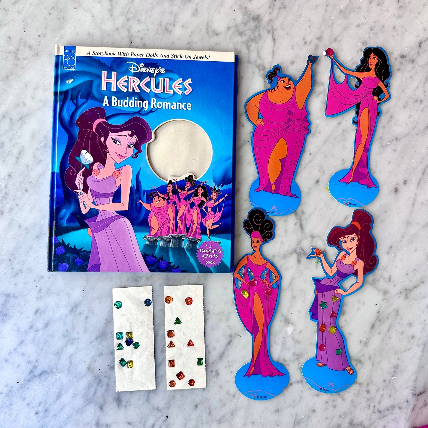 90’s Hercules “A Budding Romance” Paper Doll Book