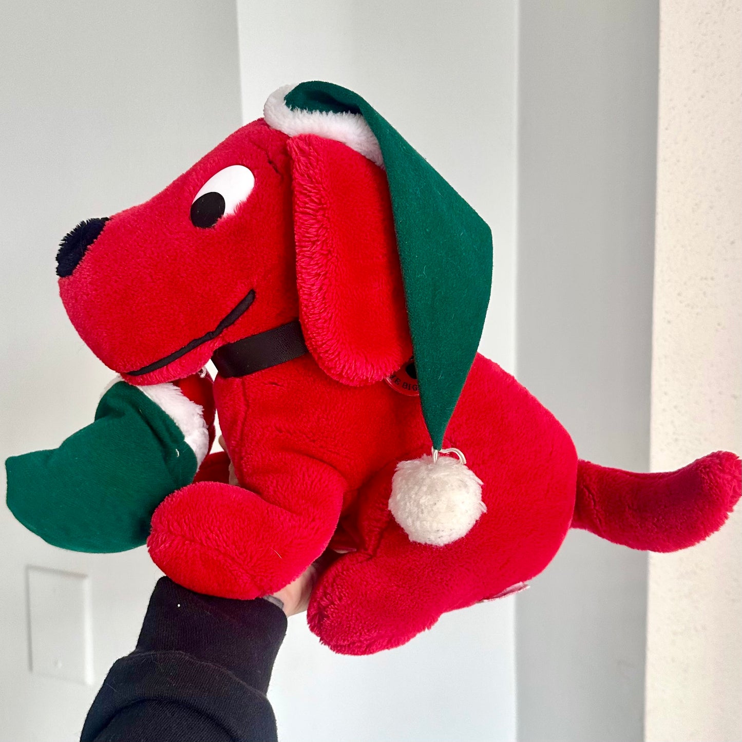 1992 Clifford the Big Red Dog with Puppy Holiday Plush