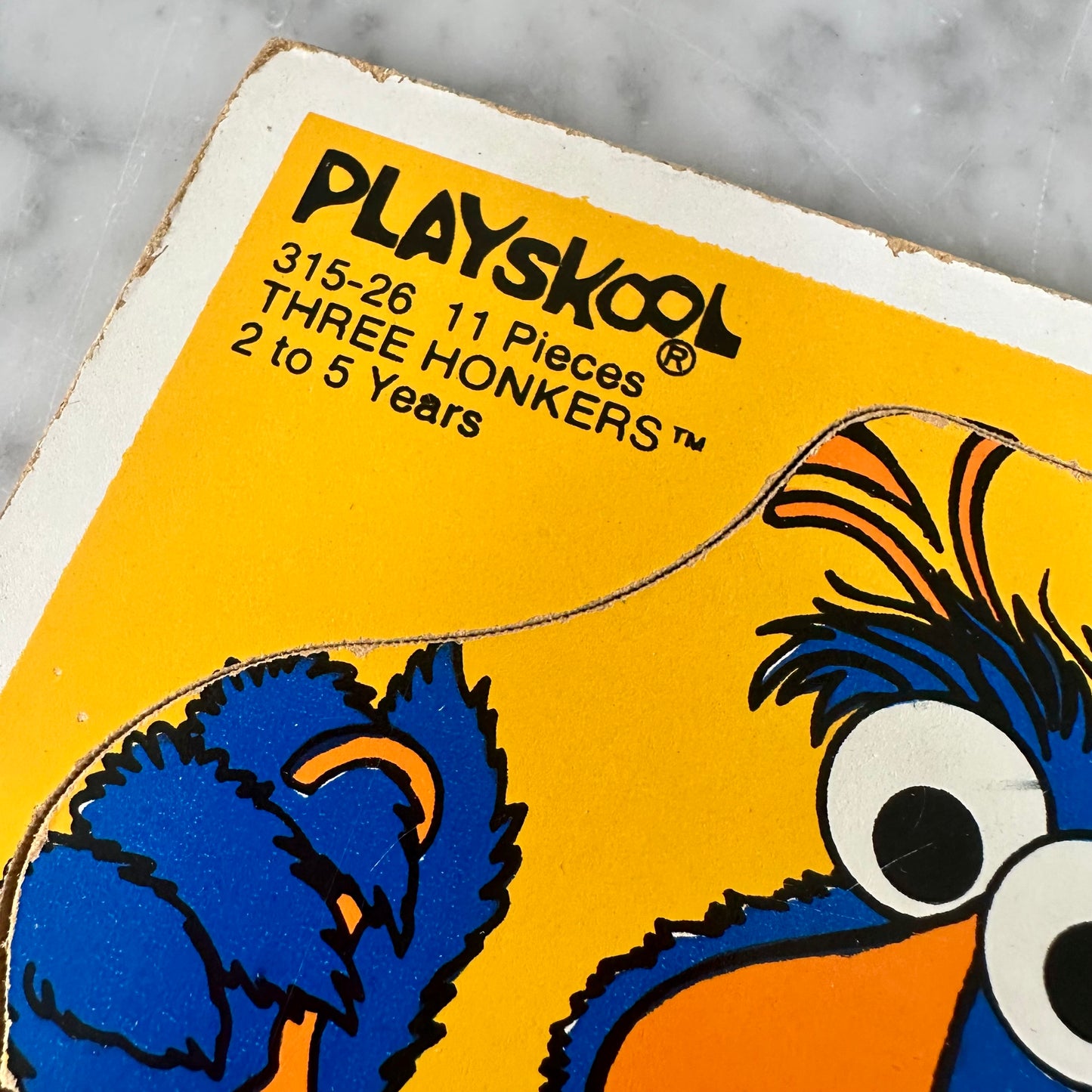 80’s Playskool Sesame Street “Three Honkers” Board Puzzle