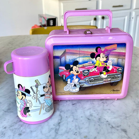 80’s Aladdin Disney Minnie and Mickey Mouse Lunchbox