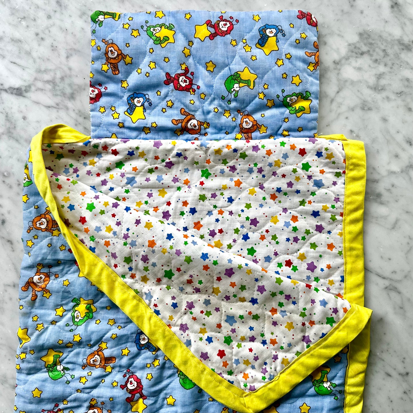 1980’s Hallmark Rainbow Brite Sprite Baby Quilt