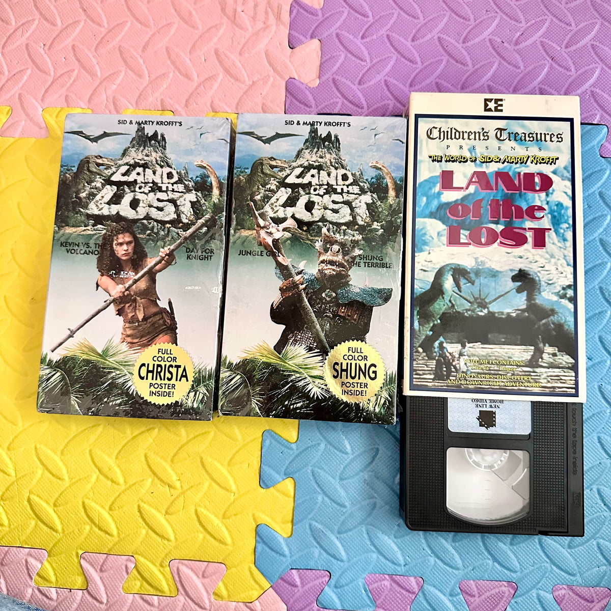 Land of the Lost VHS Lot with Posters