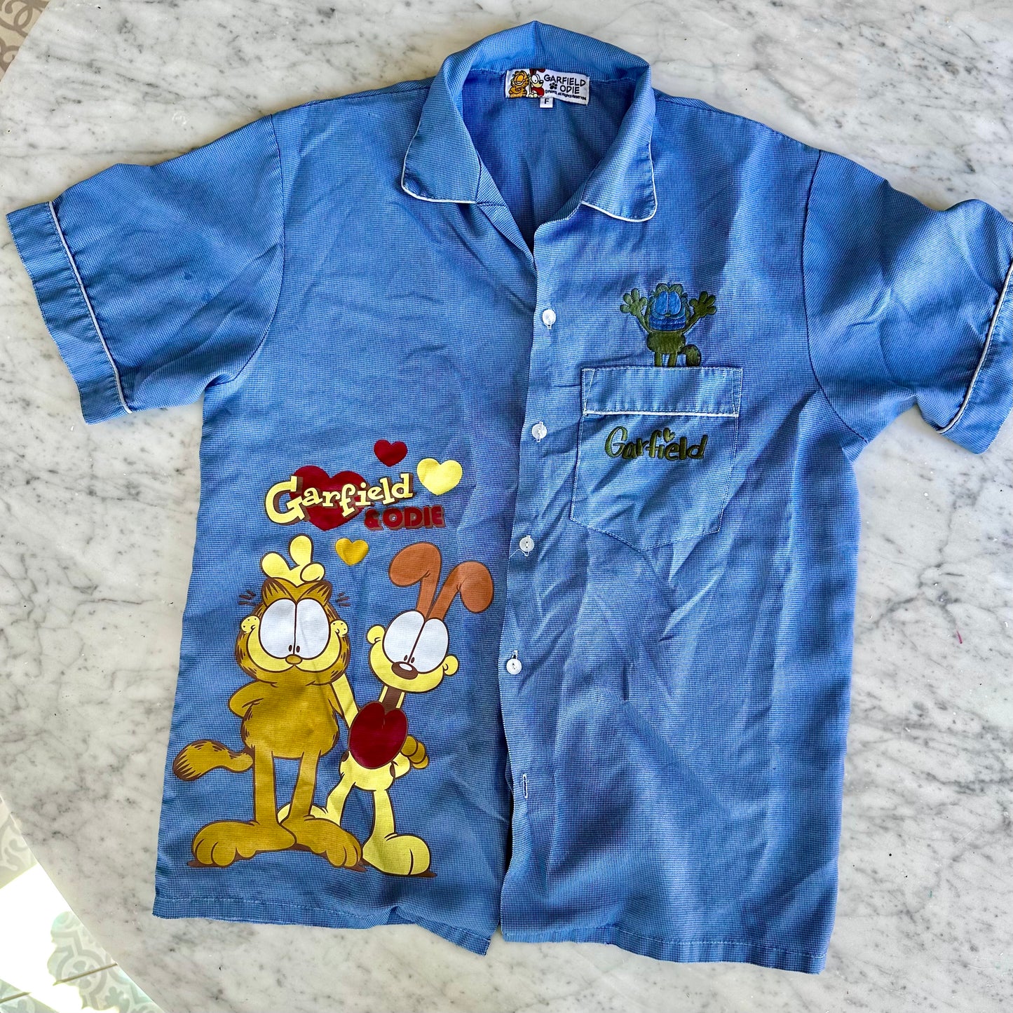 Vintage Garfield and Odie Sleep Shirt