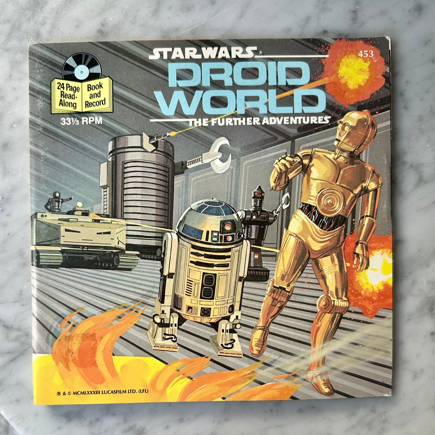 1983 Star Wars RECORD & BOOK "Droid World" The Further Adventures