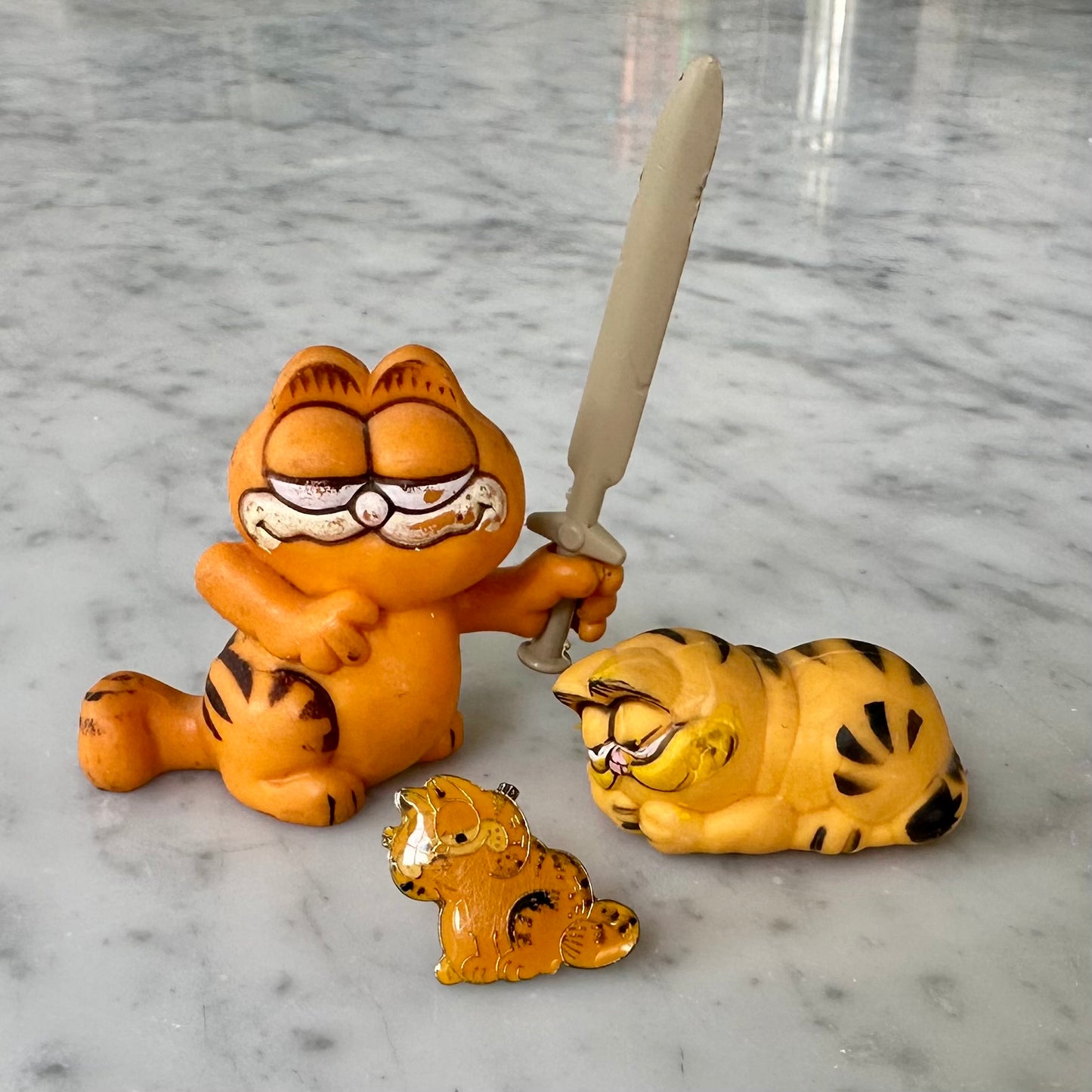 80’s Garfield Figures and Pin Lot