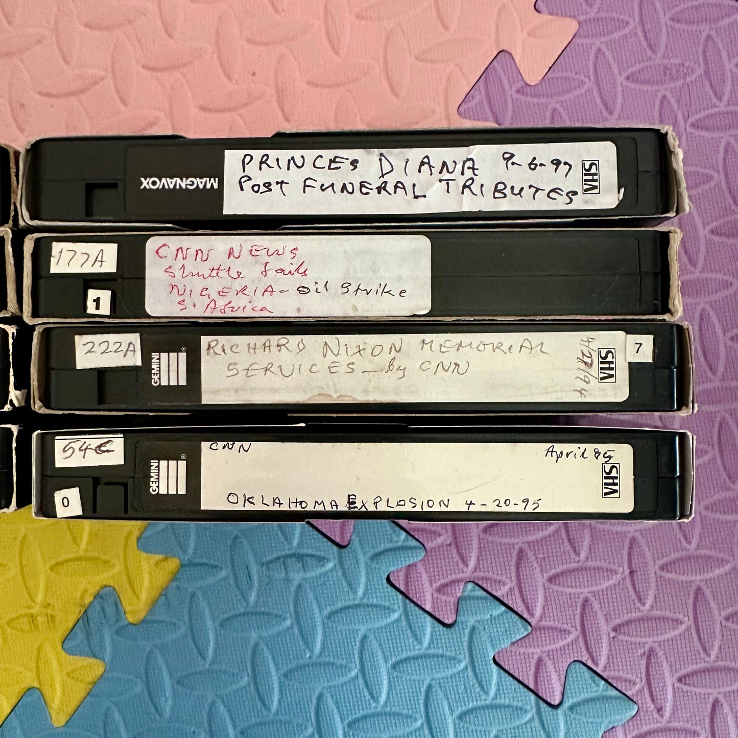 90’s Historical Breaking News VHS Collection