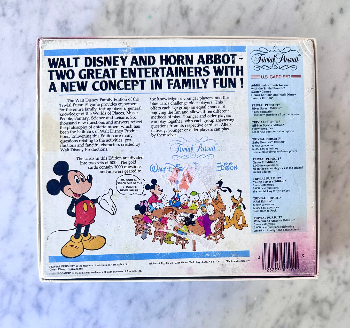 1985 Trivial Pursuit Disney Family Edition