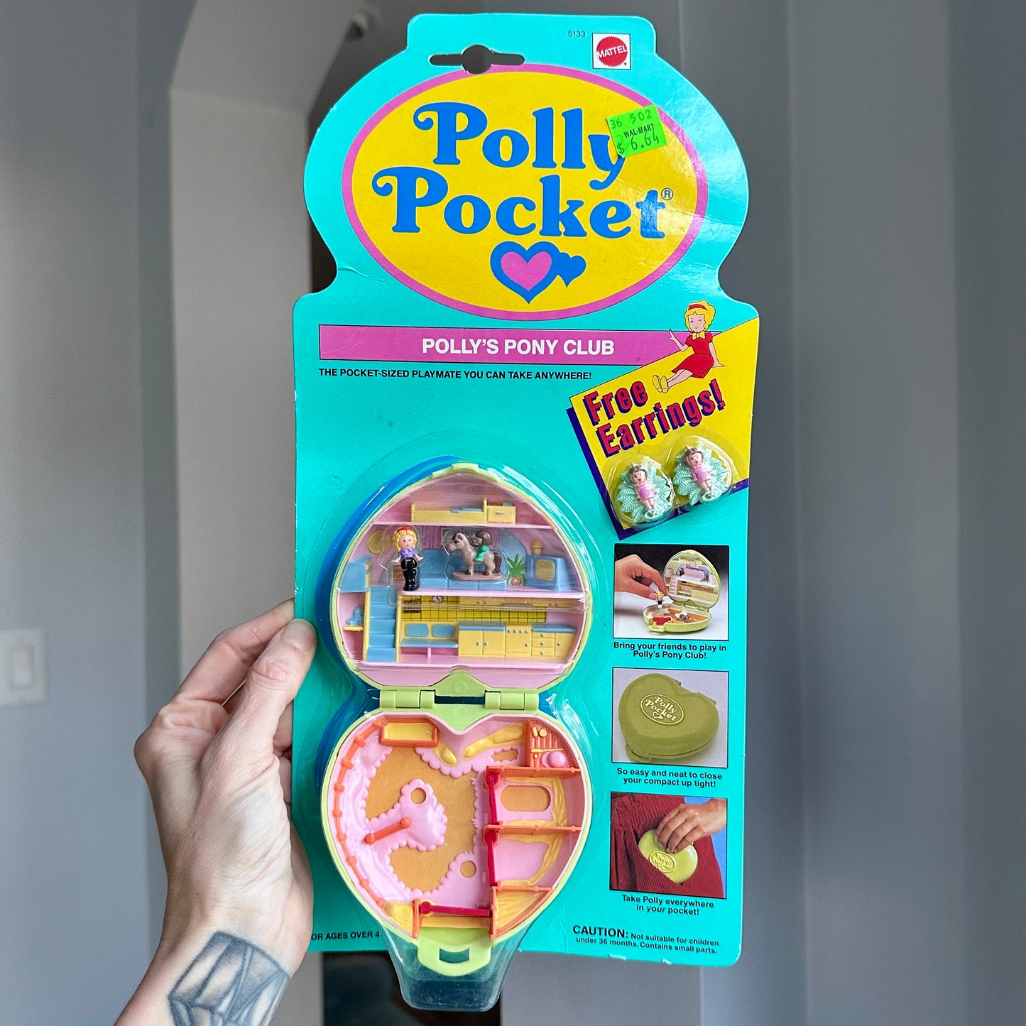 1989 Polly Pocket Pony Club Sealed with Bonus Earrings!