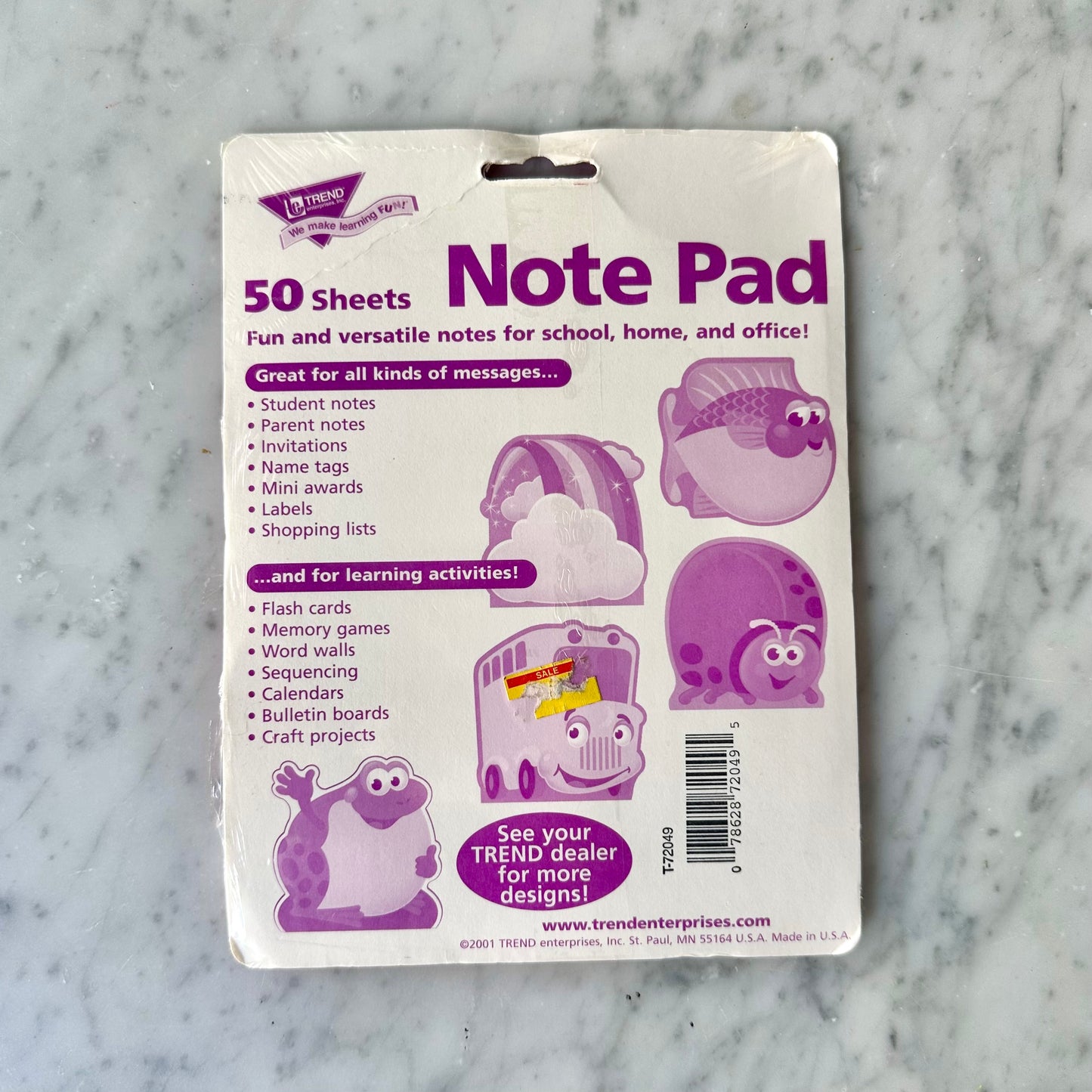 2003 Garfield Note Pad