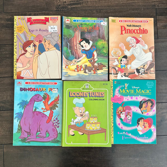 Vintage Coloring Book Lot