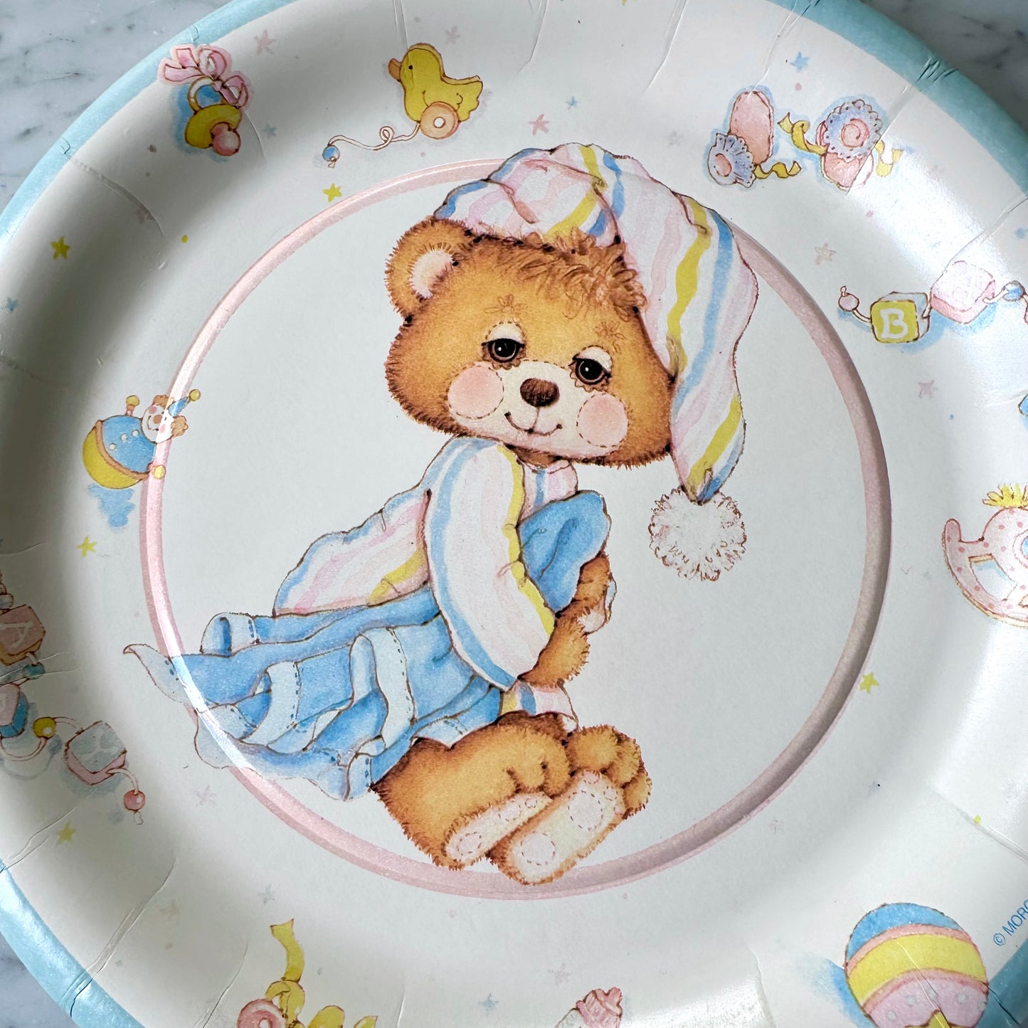 1985 Teddy Beddy Bear Plates and Napkins