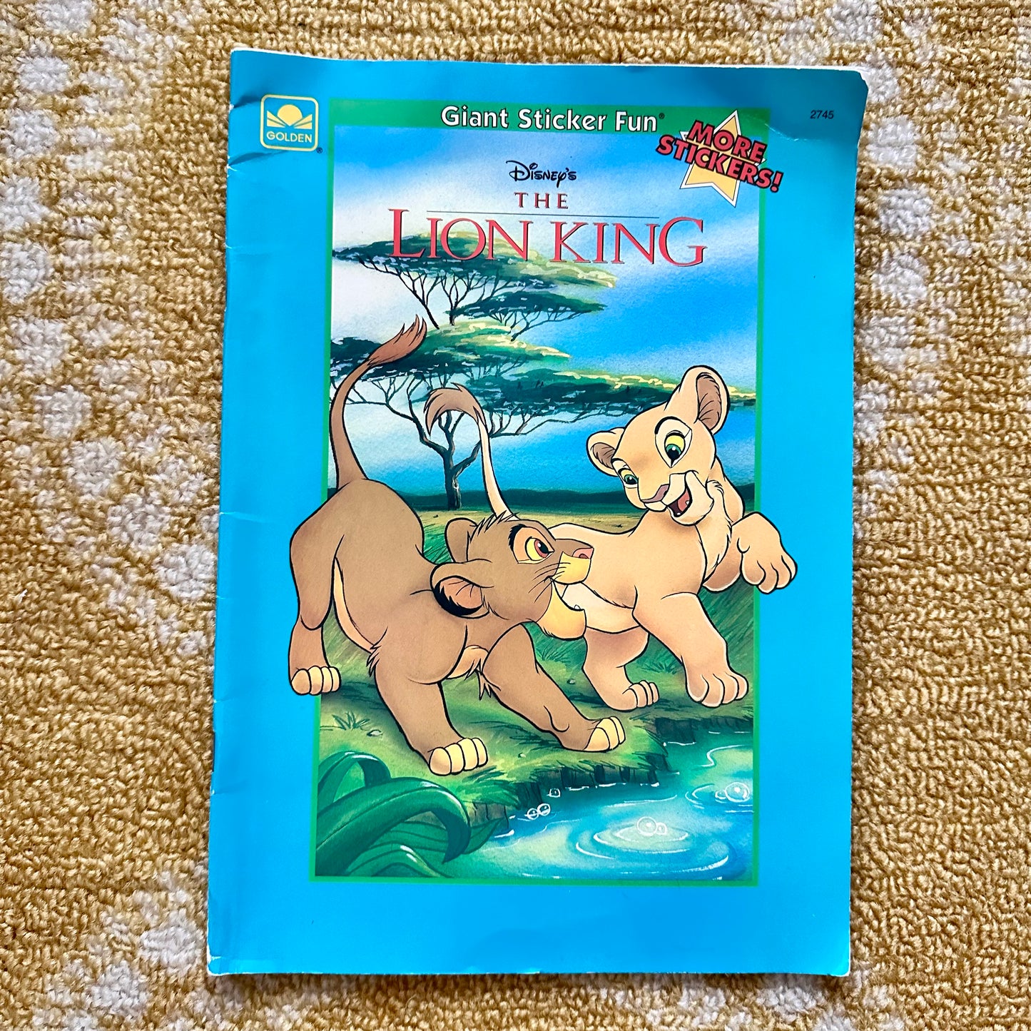 1994 Disney’s “The Lion King” Giant Sticker Fun Book