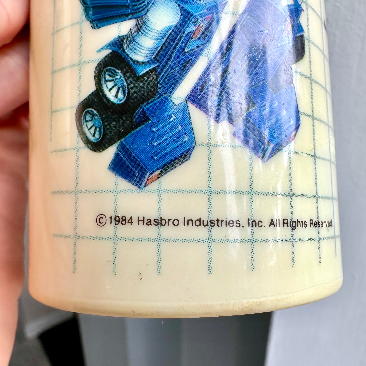 1984 Hasbro Transformers Plastic Mug