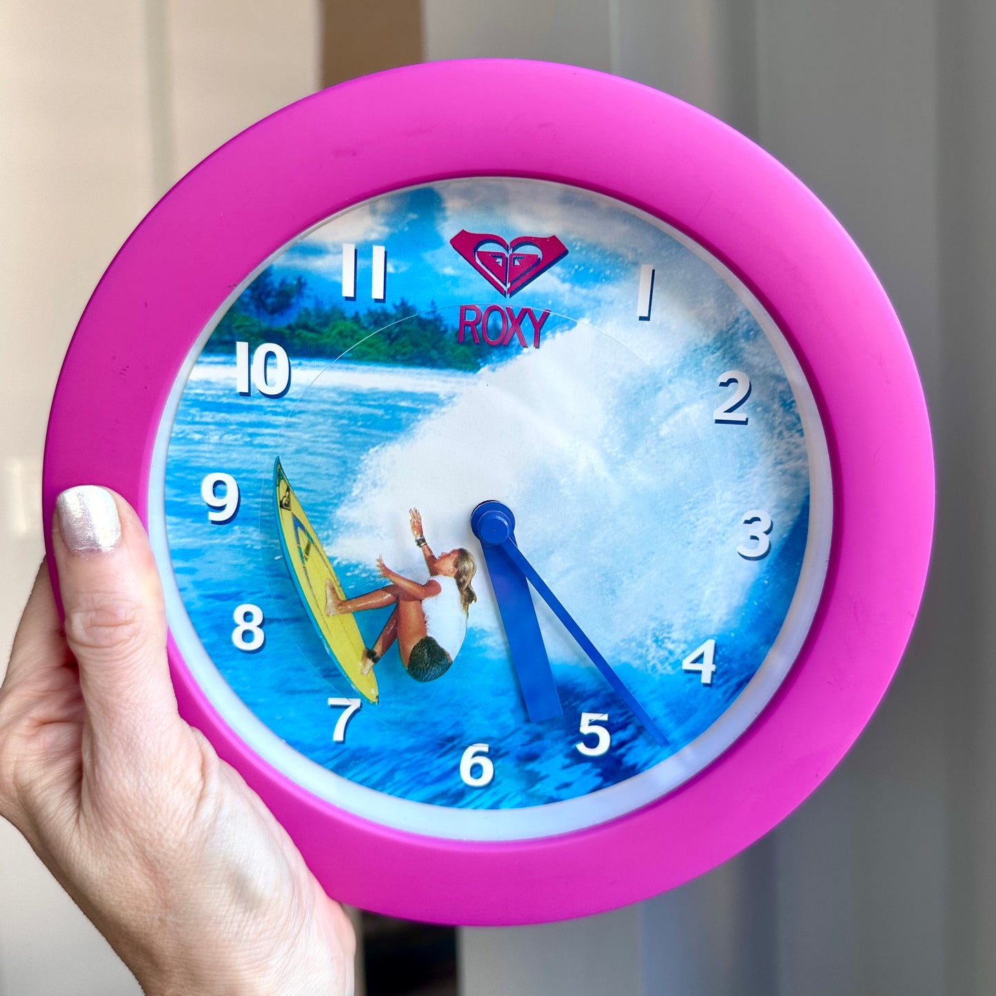 Vintage RARE Roxy Surfer Girl Clock