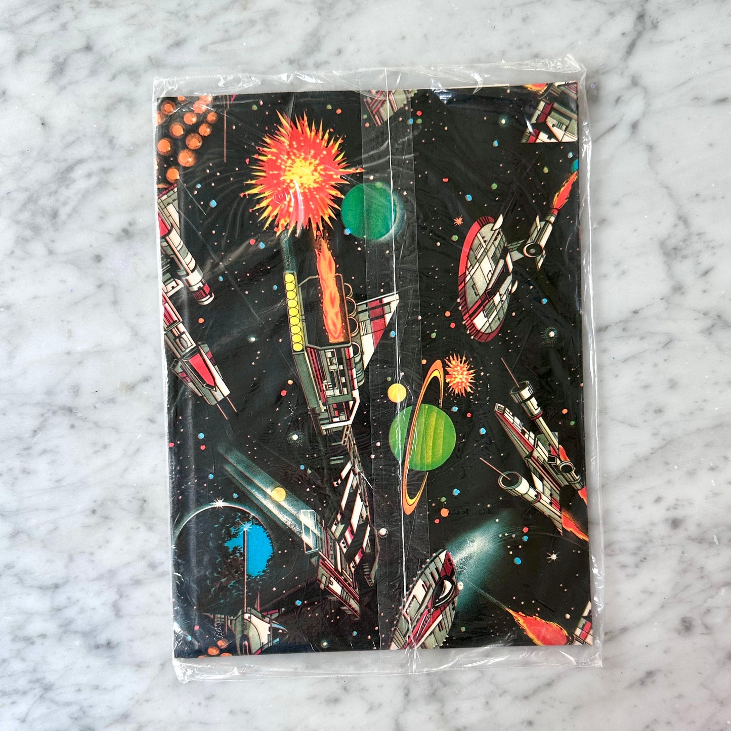 Vintage Space Themed Wrapping Sheets