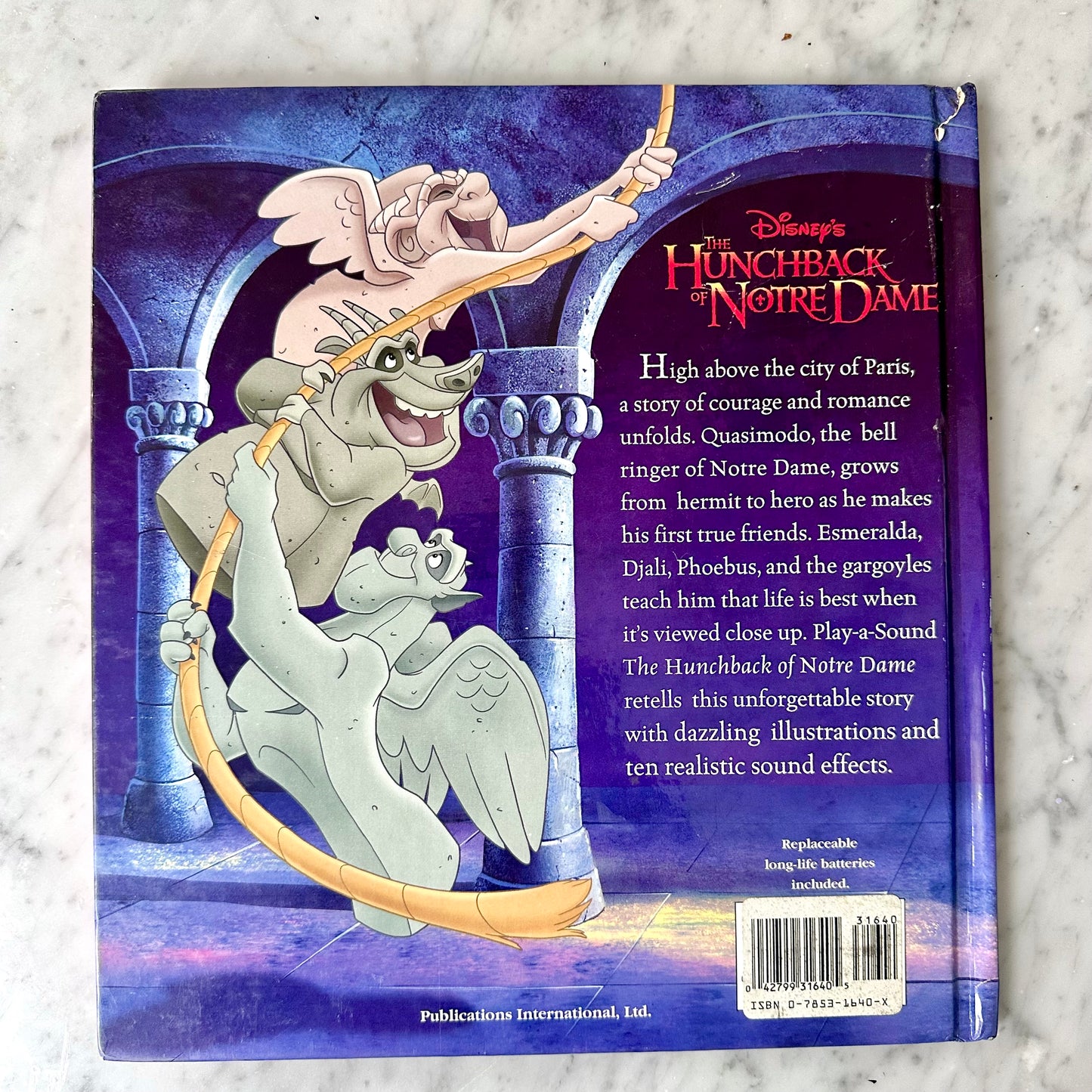 90’s The Hunchback of Notre Dame Play-a-Sound Book