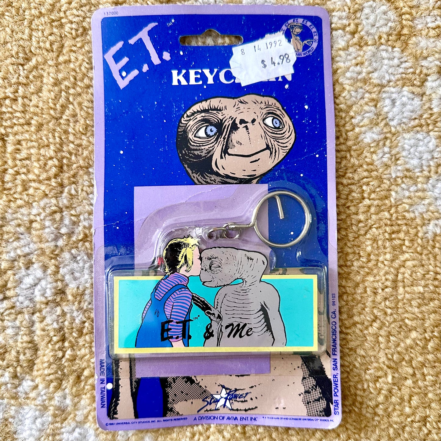 1982 E.T. And Gertie Keychain