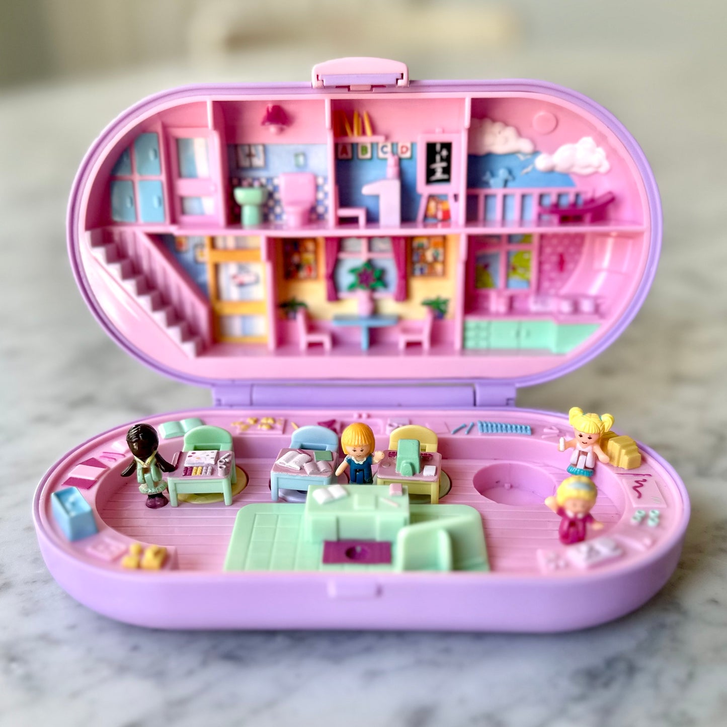 1992 Polly Pocket Stampin’ School Playset