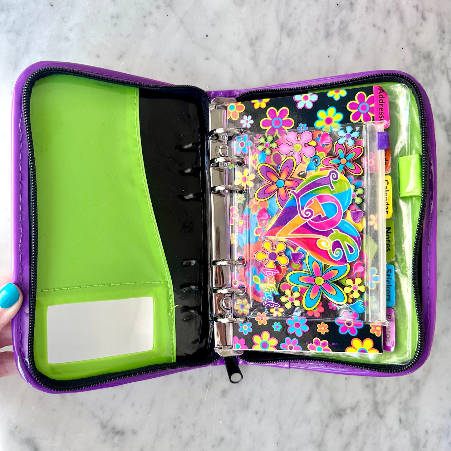 90’s Lisa Frank Blossom Bear Planner