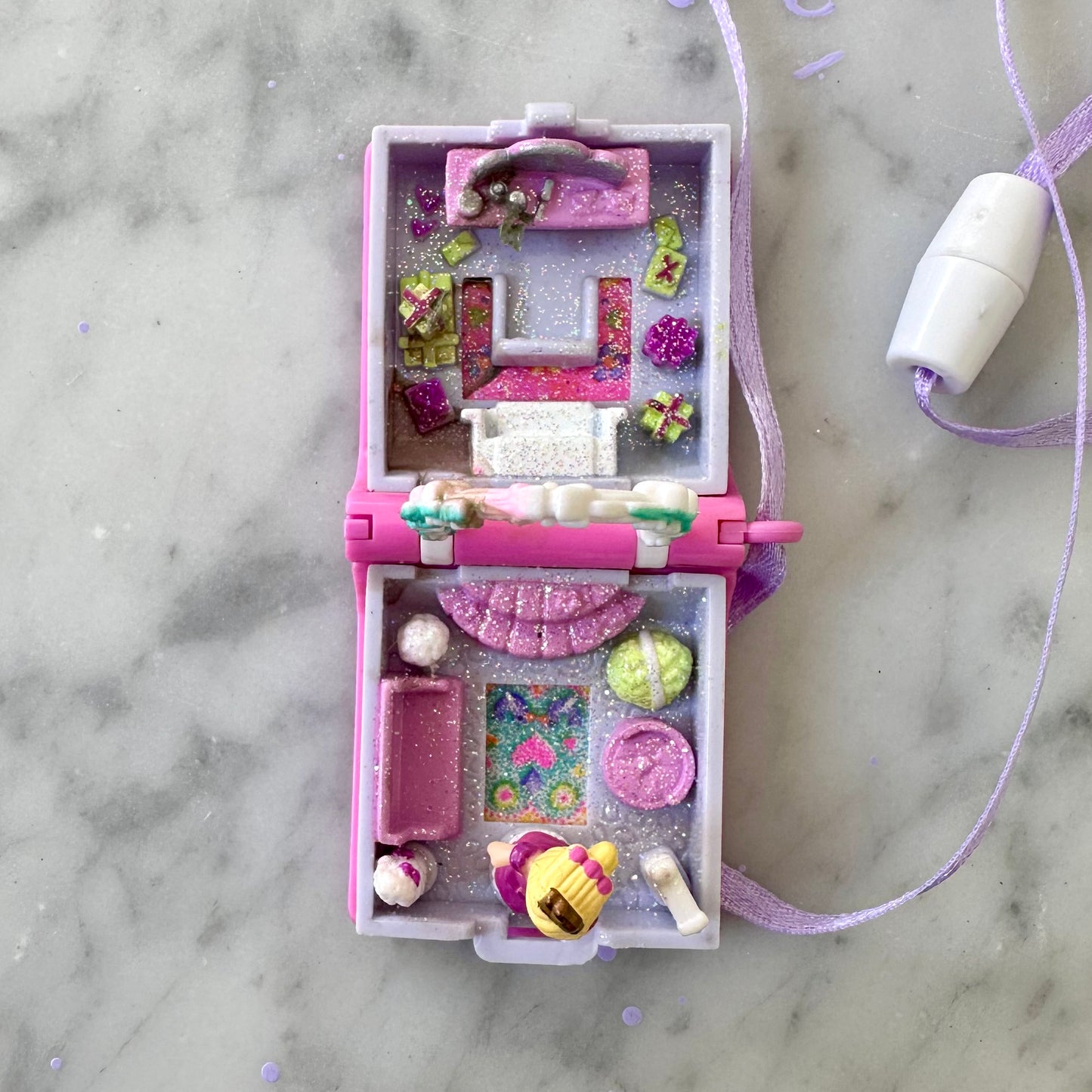 1995 Polly Pocket Glitter Wedding Locket