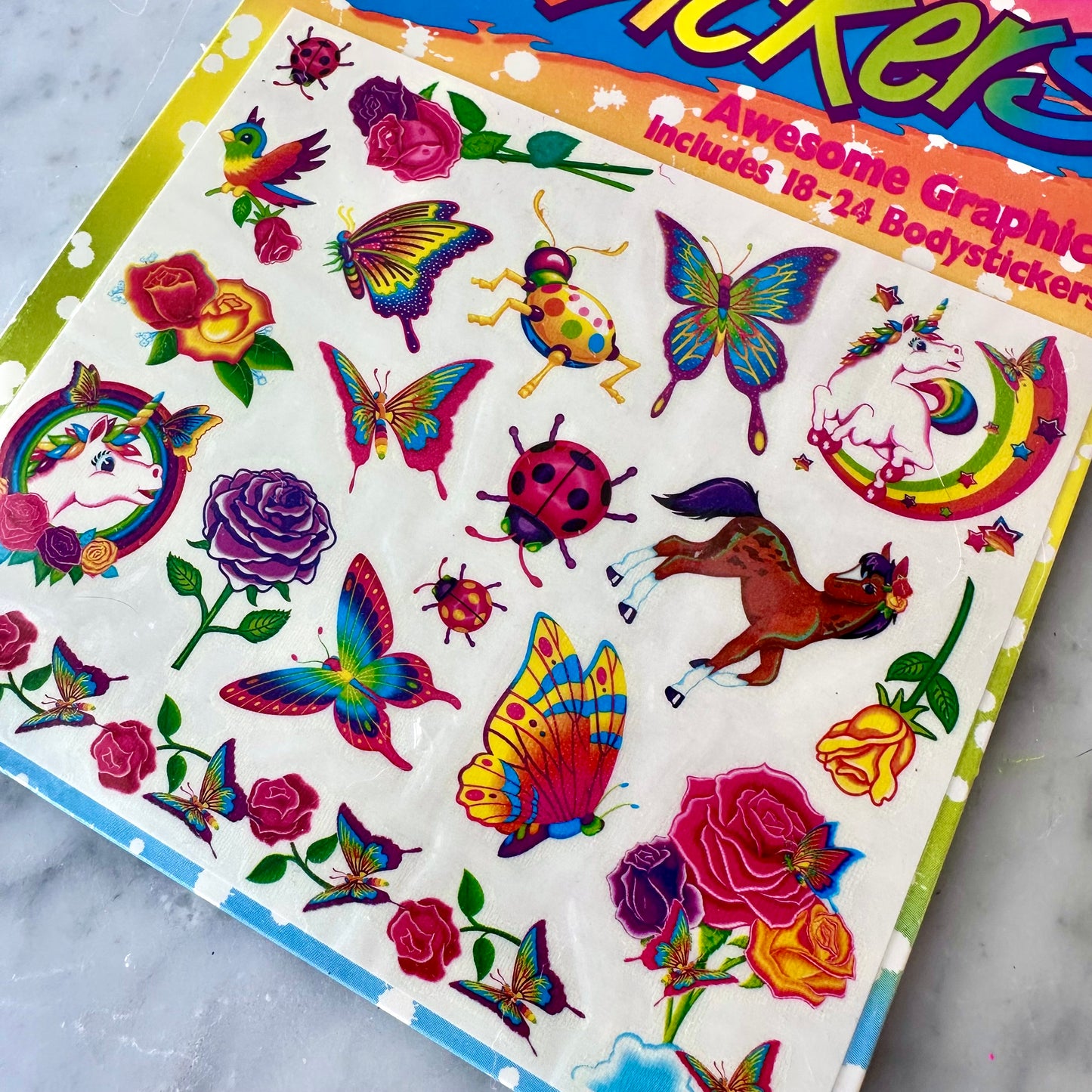 90’s Lisa Frank Body Stickers