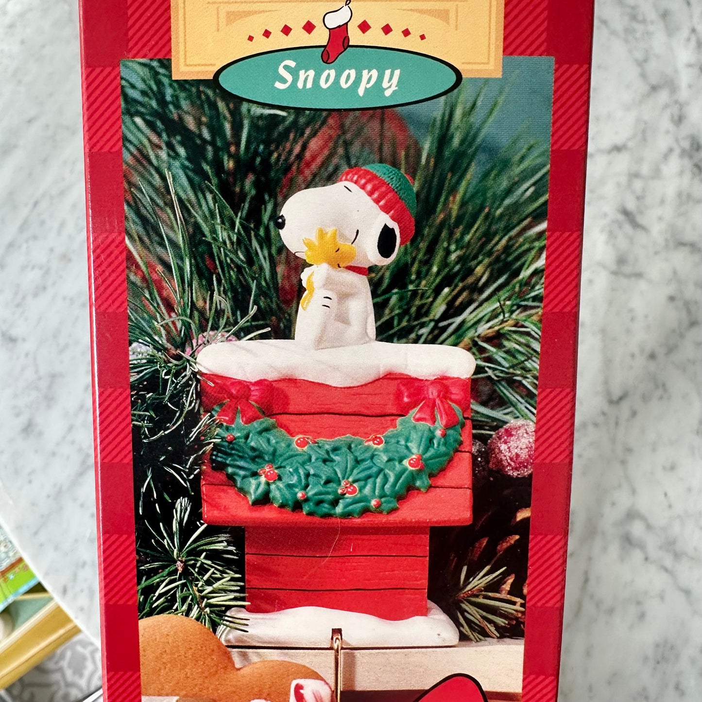 Vintage Hallmark Snoopy Light Up Stocking Hanger