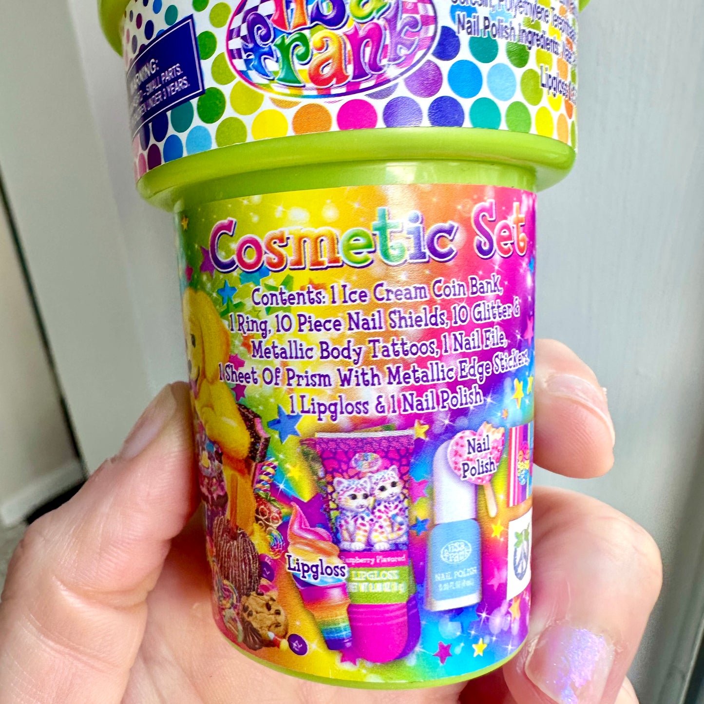 Lisa Frank Ice Cream Bank Cosmetic Set