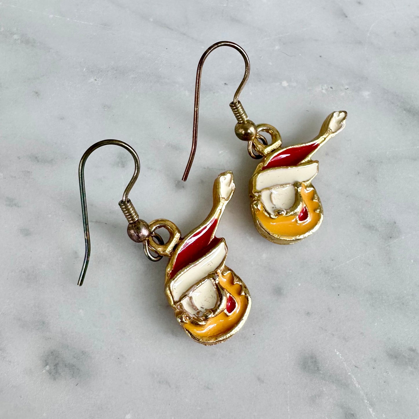 1980’s Paws Enamel Garfield Earrings