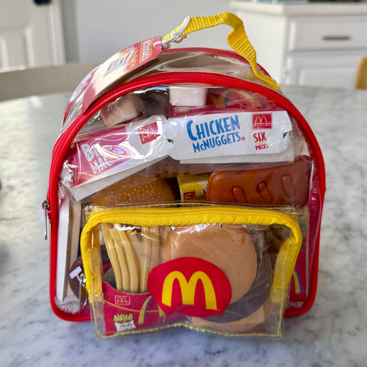 2001 McDonald’s Play Food Set Backpack