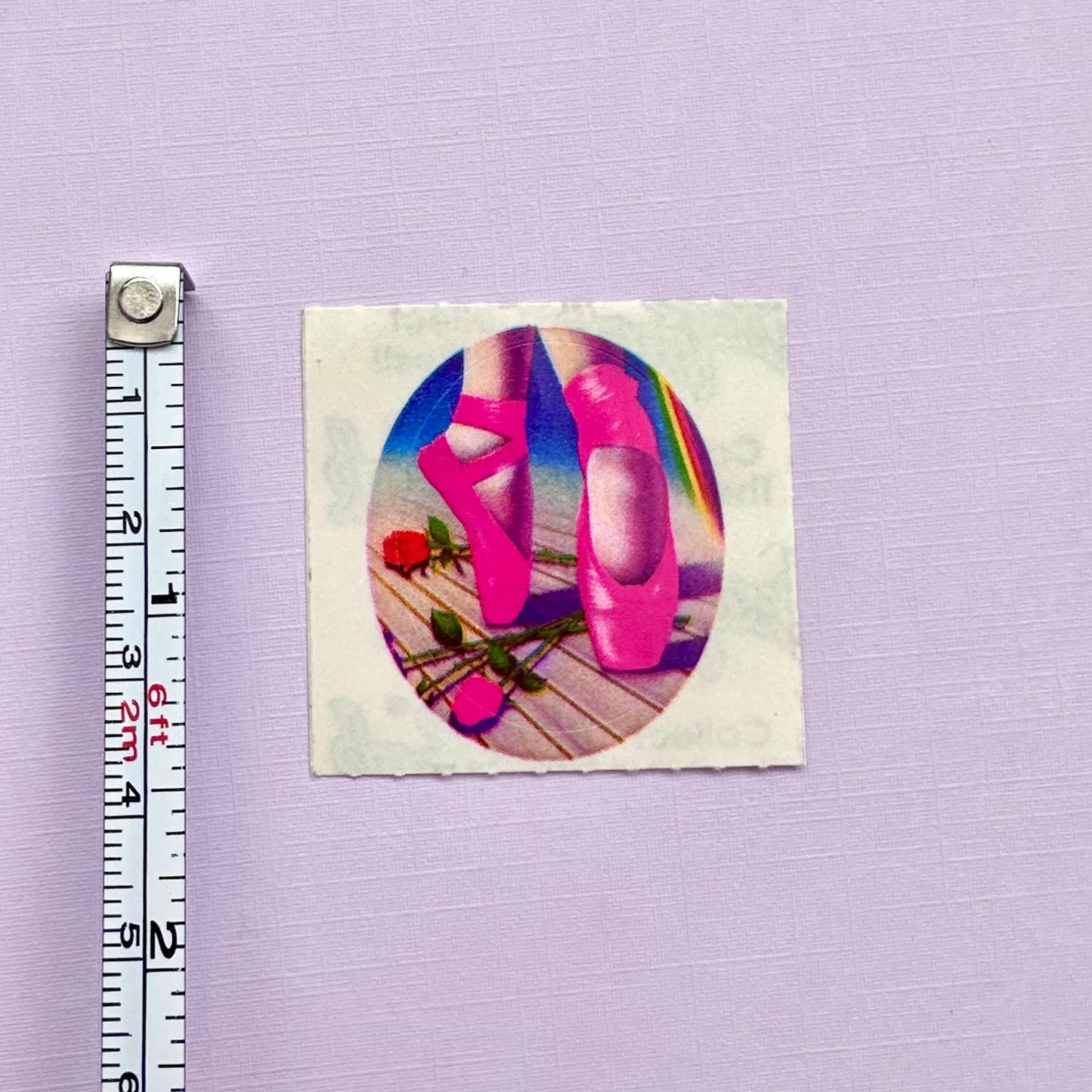 80’s Lisa Frank Ballet Shoes Sticker