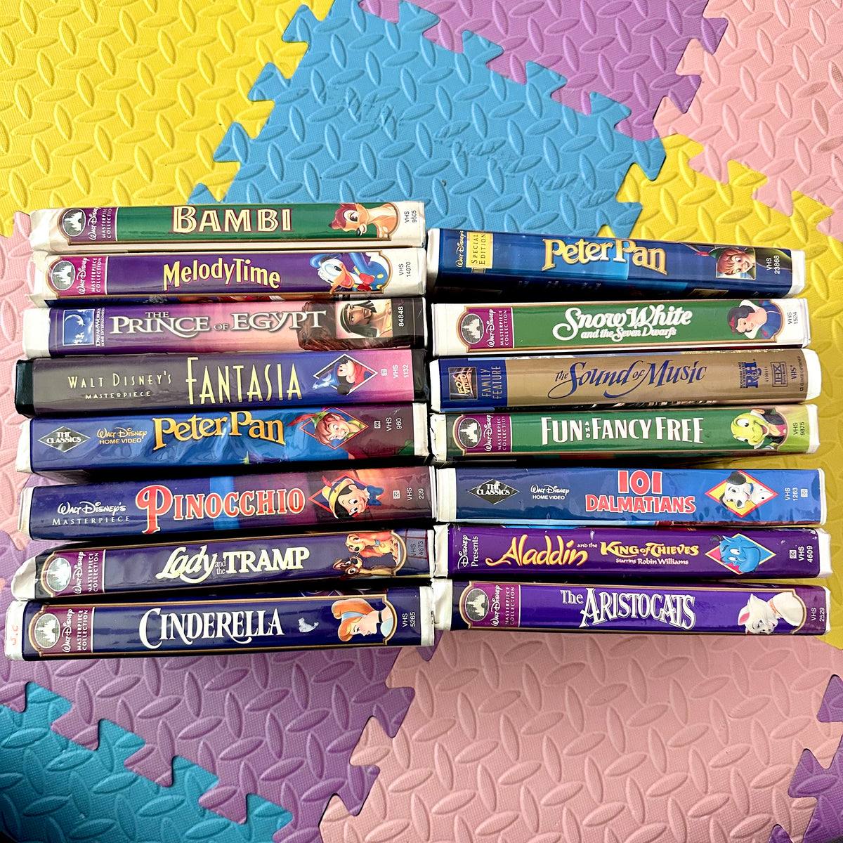 Vintage Disney VHS Lot