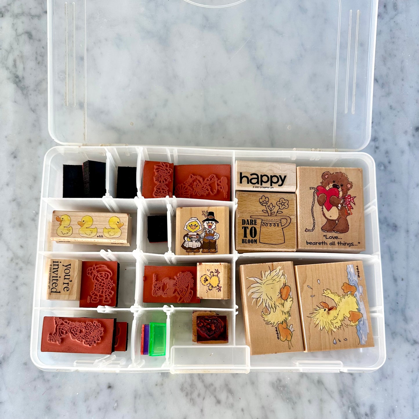 Vintage Suzy’s Zoo Stamp Set