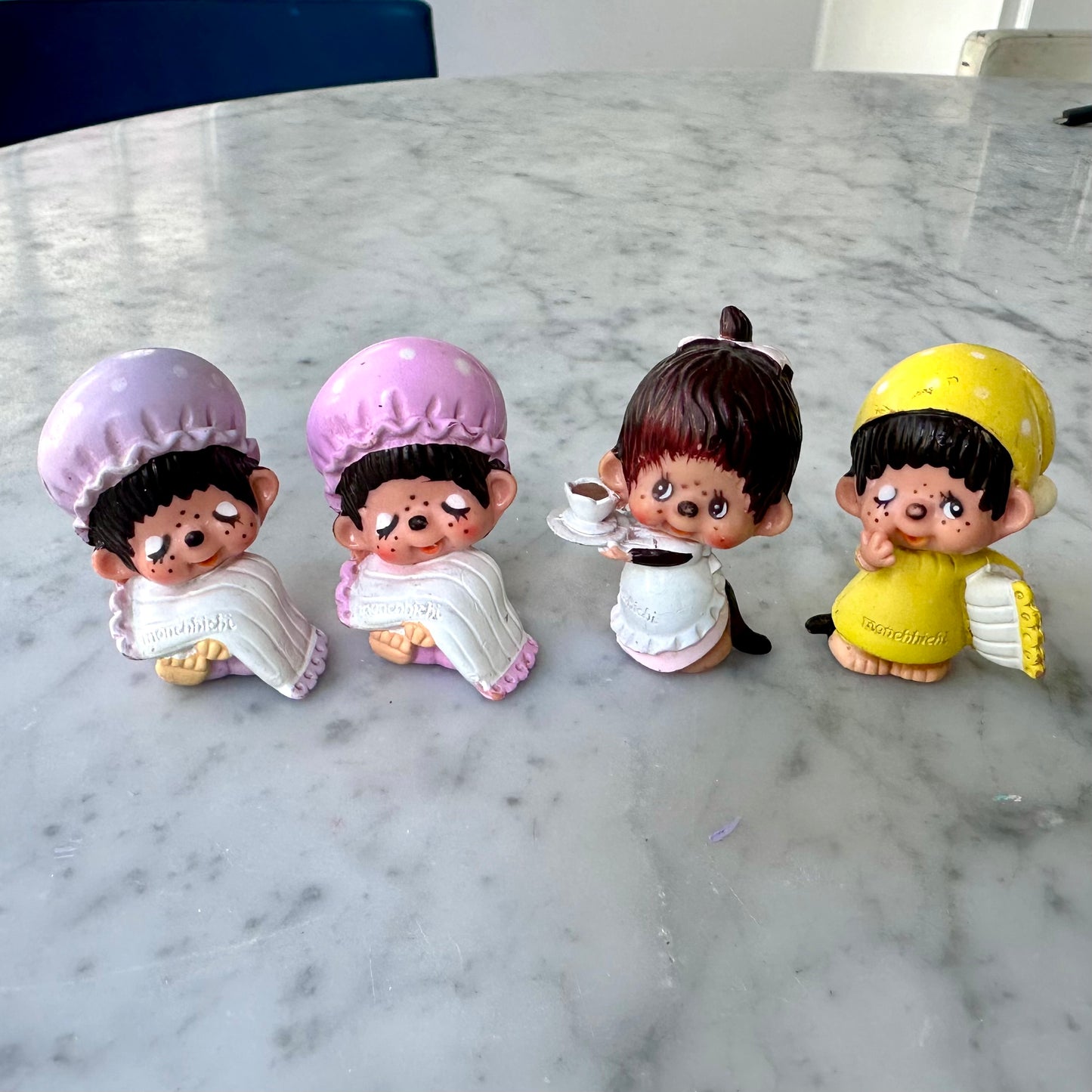 1979 Japanese Monchhichi Figure Lot of 4