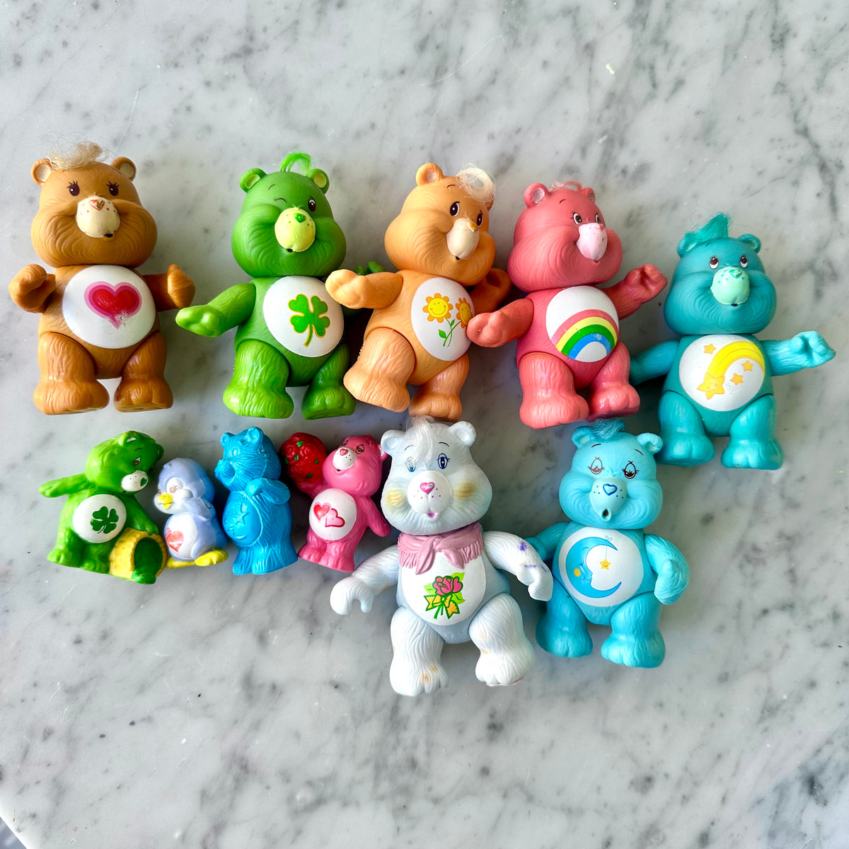 Vintage Care Bears Figure Lot