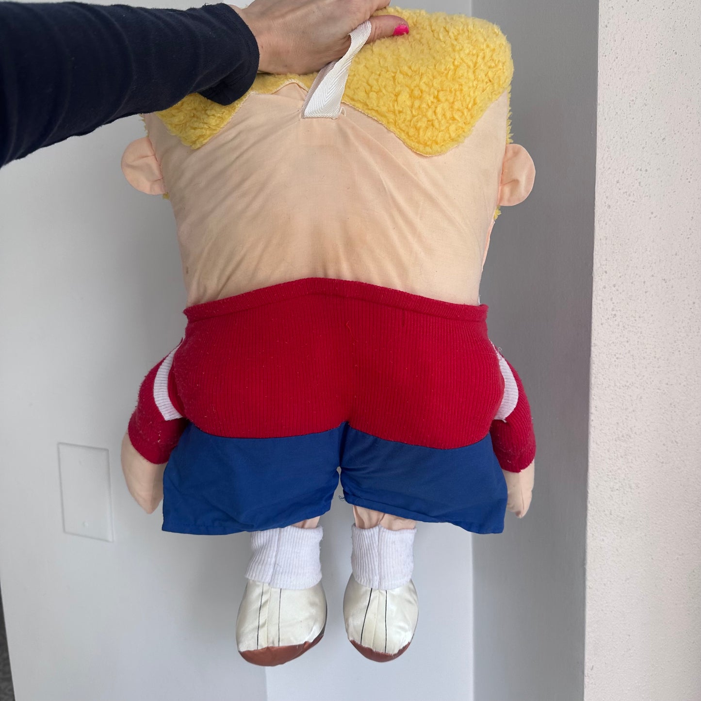1985 "Pillow People University Joe" plush toy