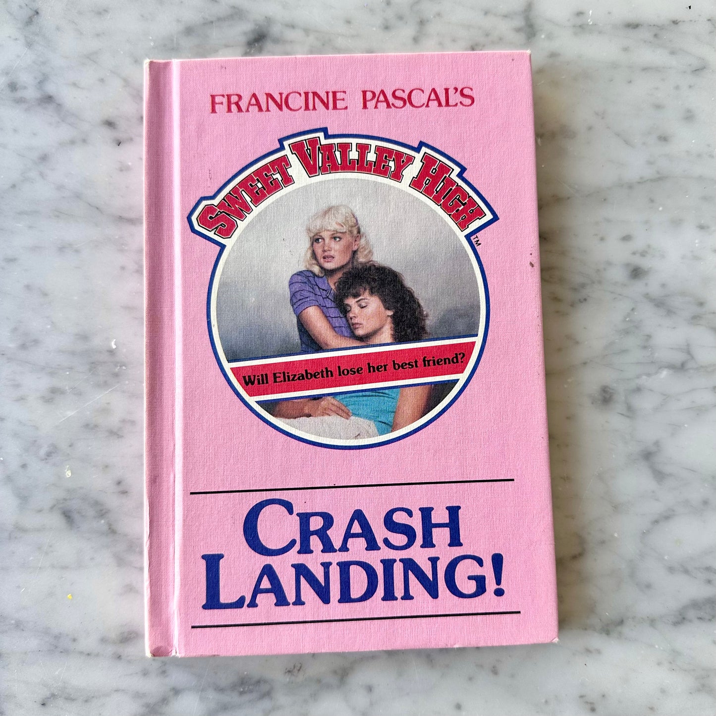 1985 Sweet Valley High School”Crash Landing!” Hardback Book