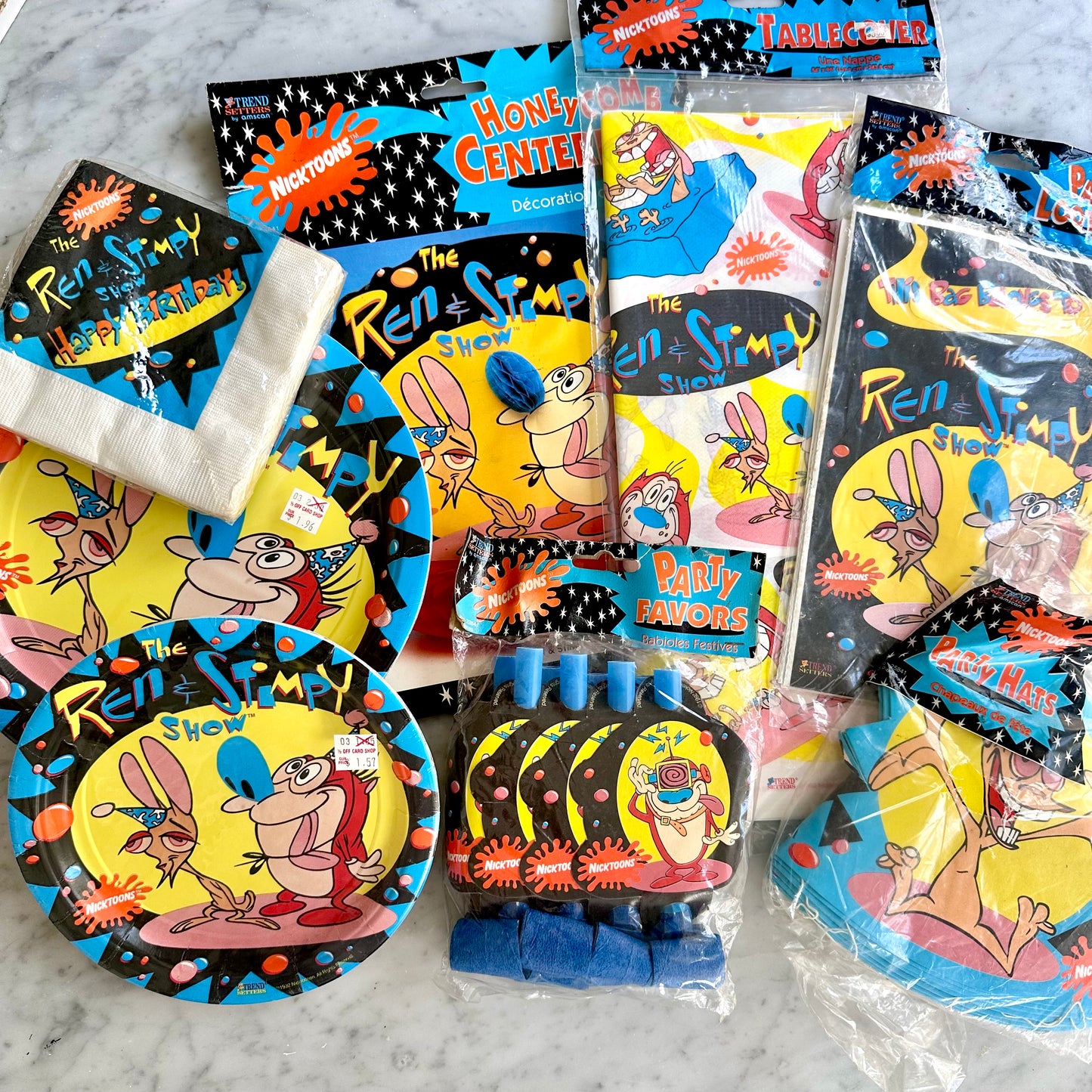 1992 Ren and Stimpy Party Supplies