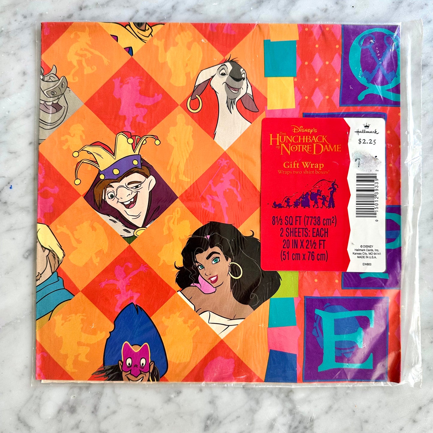 90’s Disney Hunchback of Notre Dame Gift Wrap