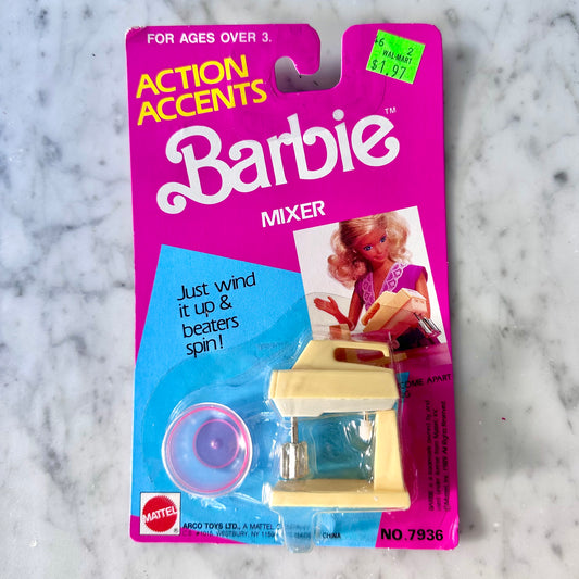 1989 Barbie Wind Up Mixer