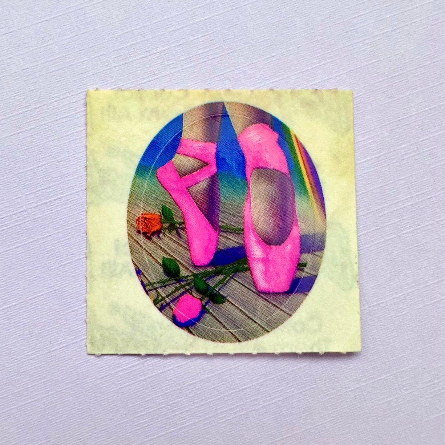 80’s Lisa Frank Ballet Slippers Sticker