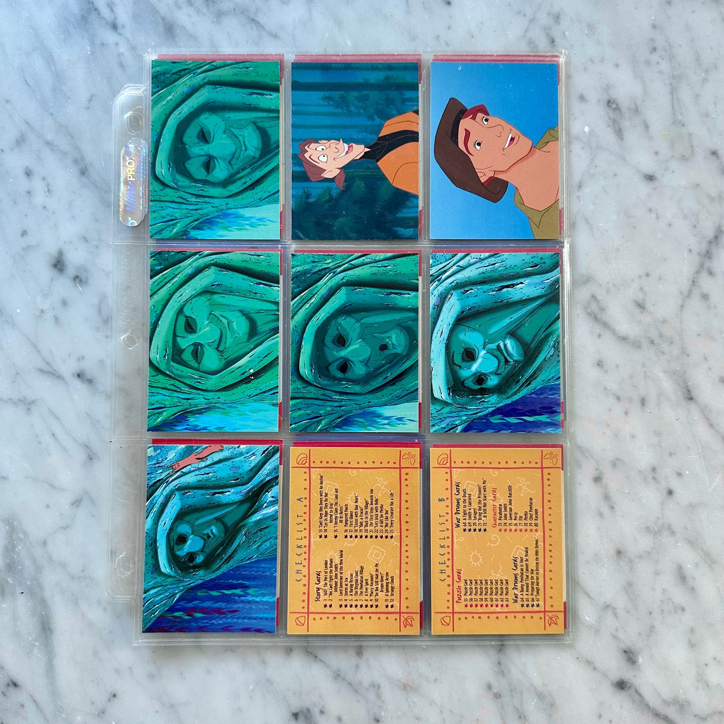 1995 Skybox Disney Pocahontas Trading Card Set of 105