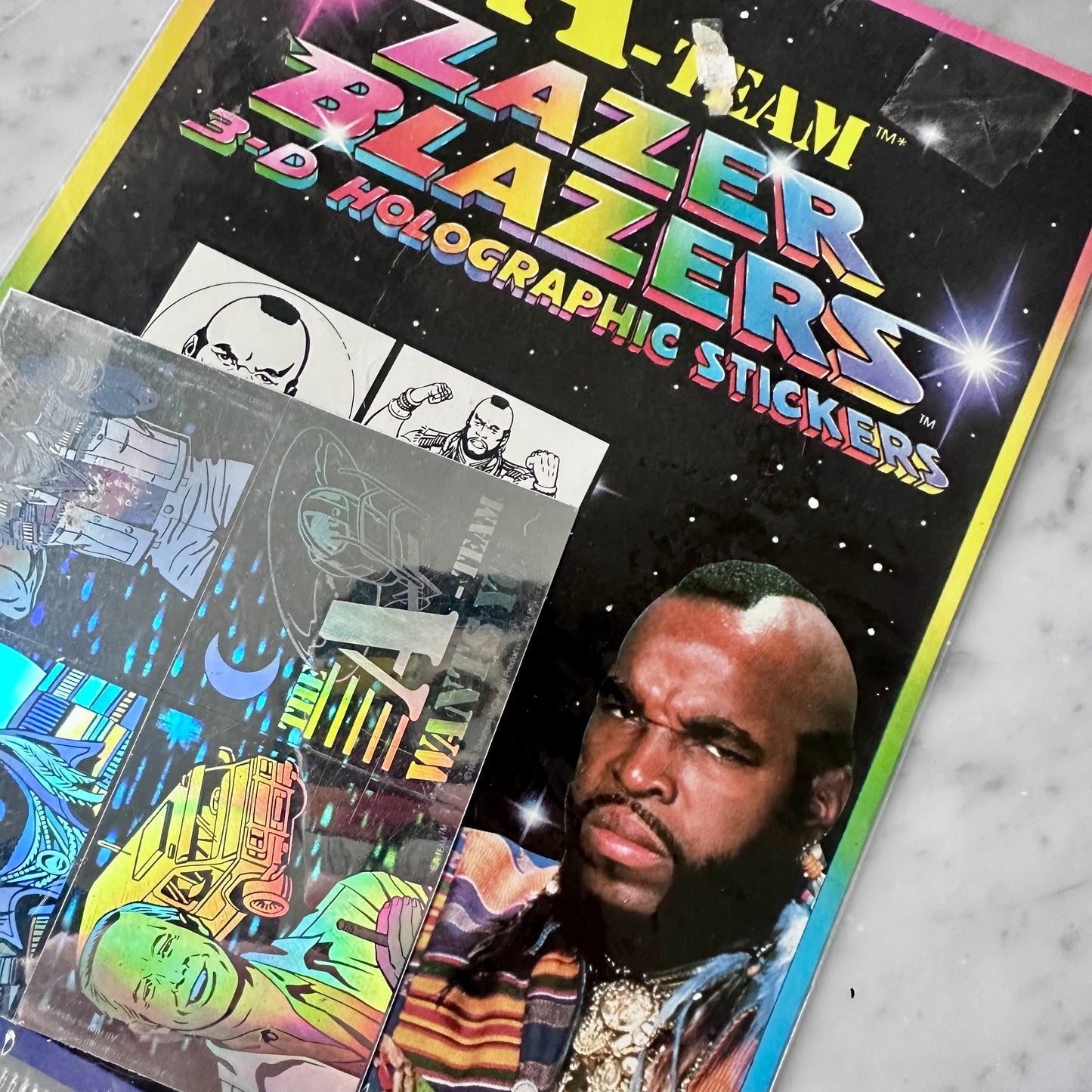 80’s The A-Team Lazer Blazers 3-D Holographic Stickers