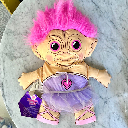 1992 Ballerina Treasure Troll Pillow