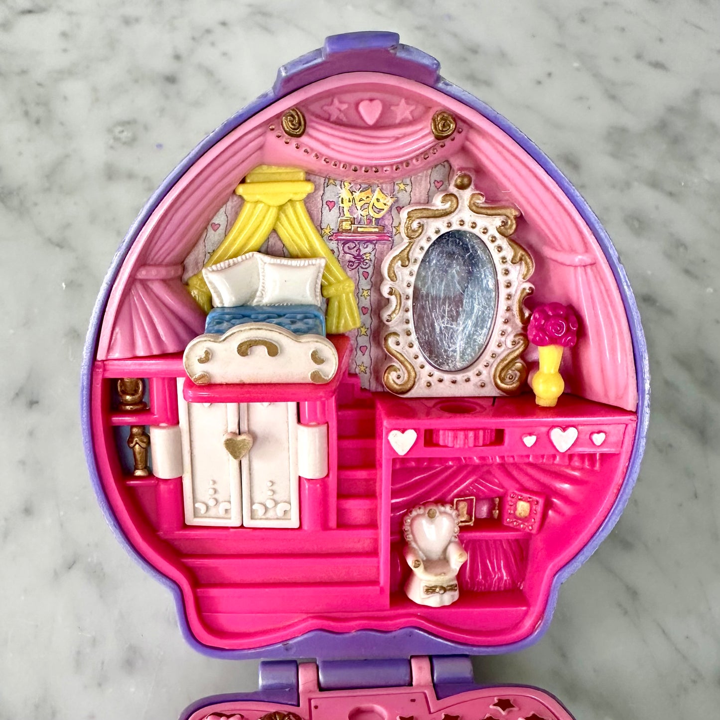 1995 Polly Pocket Super Star Happenin’ Hair Compact