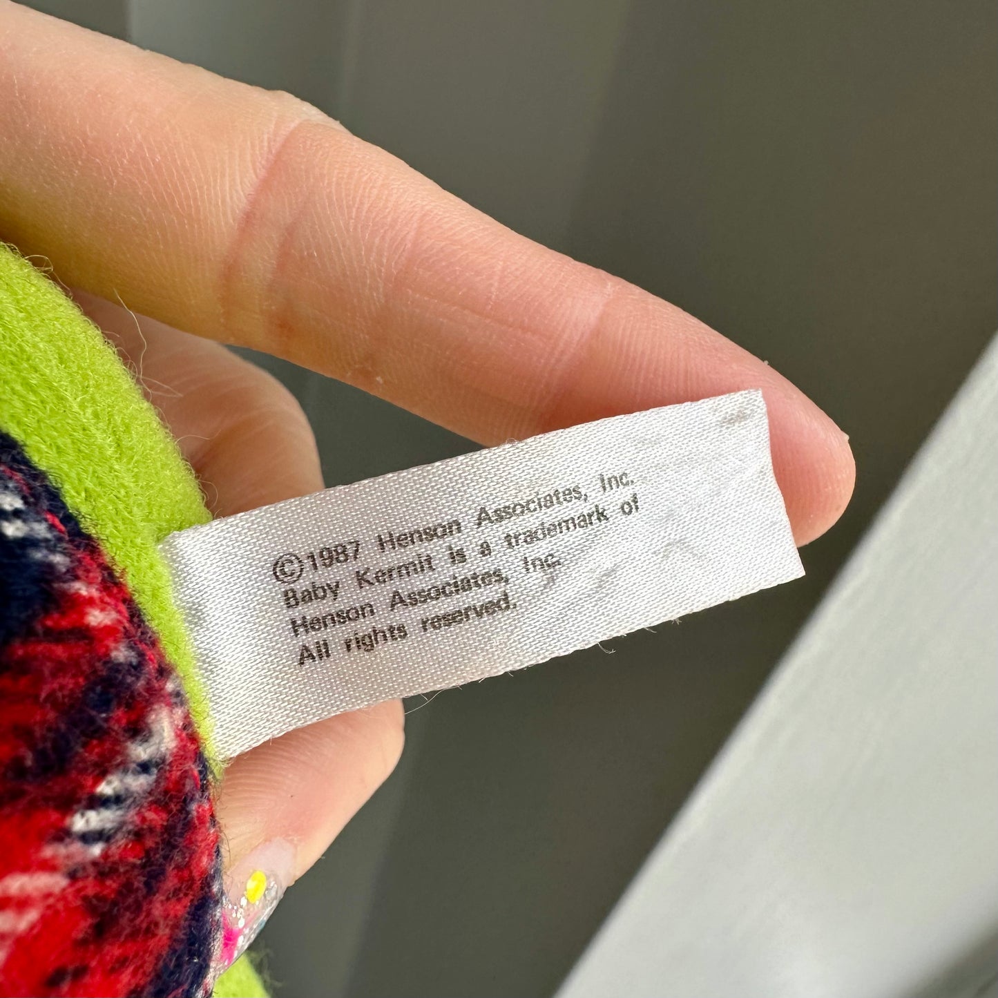 1987 McDonald’s Muppet Babies Kermit Plush