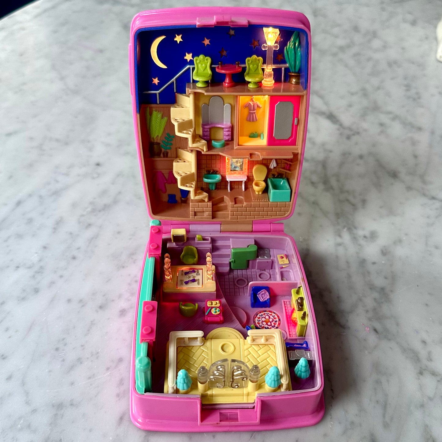 1994 Polly Pocket Starbright Dinner Party Playset